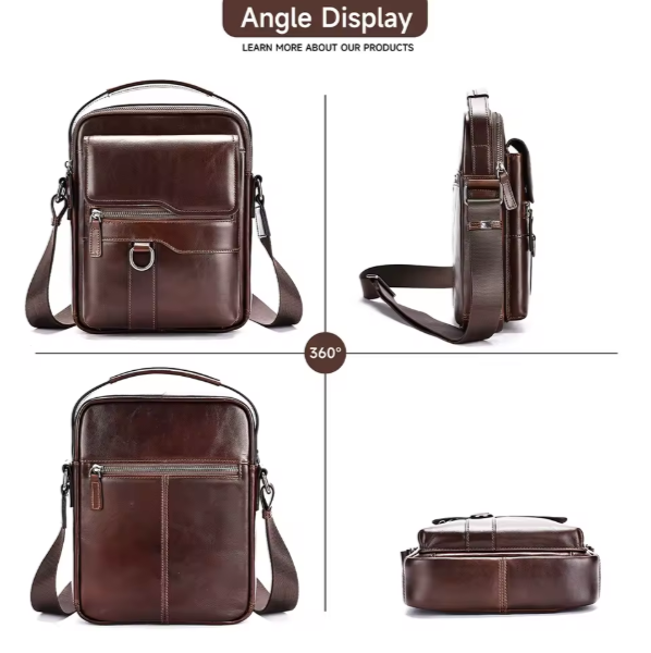 Genuine Leather Crossbody Messager