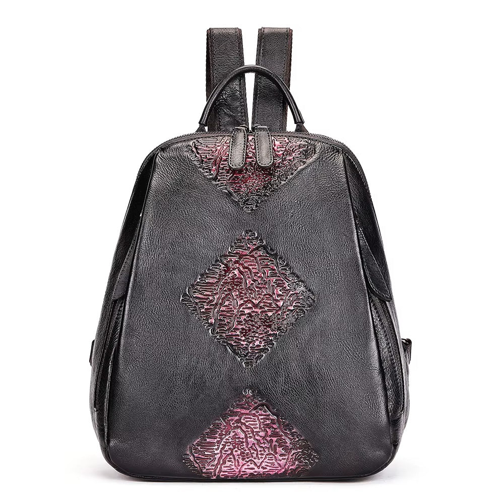 Ladies Vintage Leather Backpack