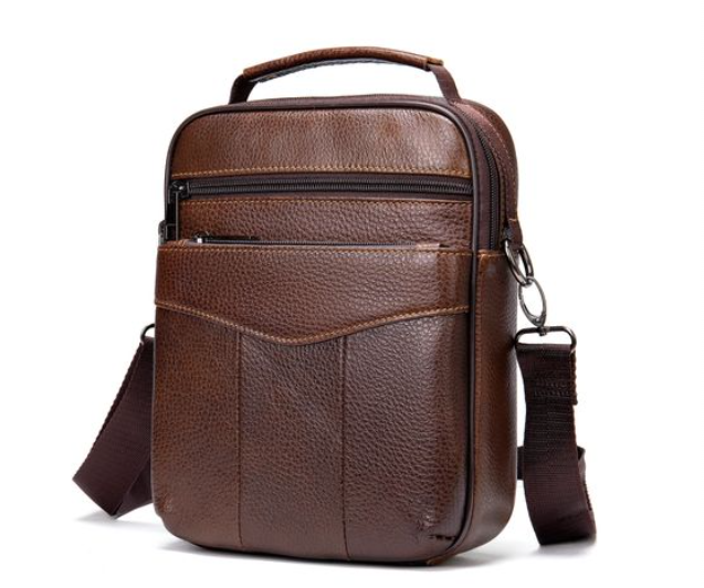 Leather Crossbody Messenger Bag