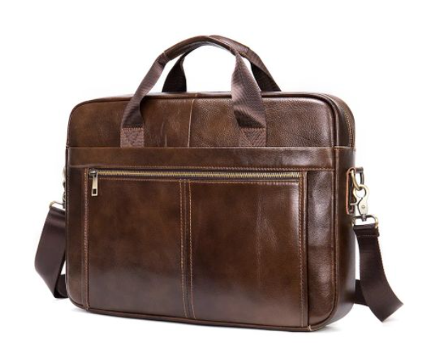 14,5" Genuine Leather Laptop Bag