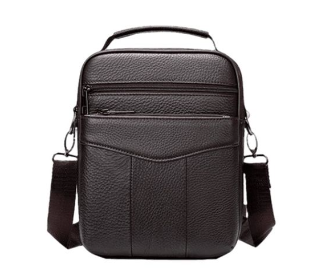 Leather Crossbody Messenger Bag