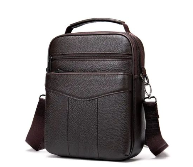 Leather Crossbody Messenger Bag