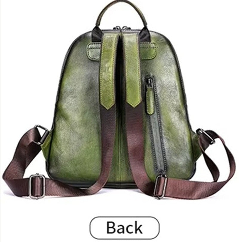Ladies Vintage Leather Backpack