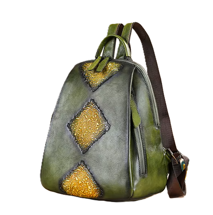 Ladies Vintage Leather Backpack