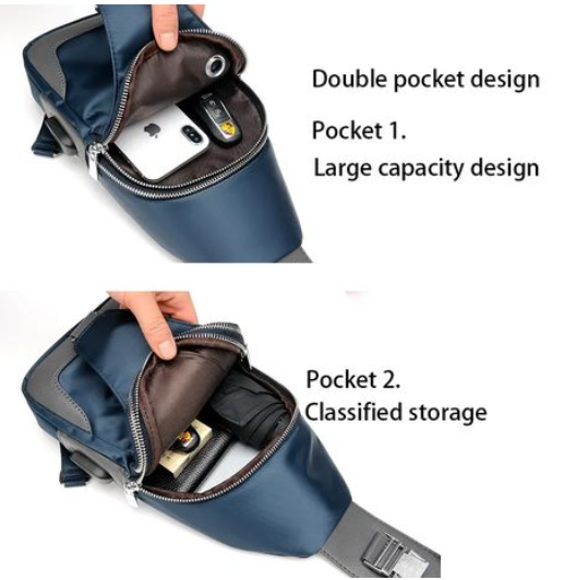 Men's Chest Bag Outdoor Leisure Messenger Bag