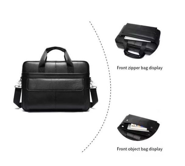 Ratile Genuine Leather Laptop Bag - 14"