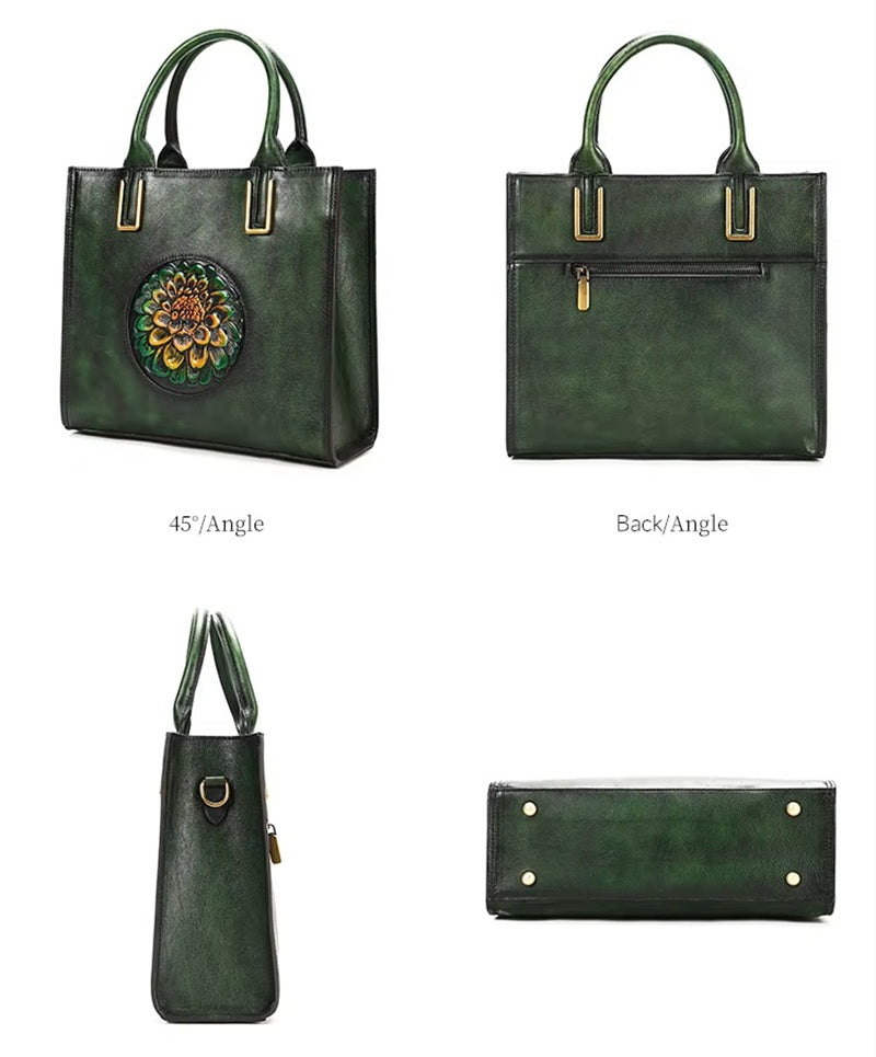 Women's Luxury Genuine Leather Tote Bag