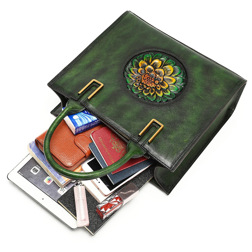 Women's Luxury Genuine Leather Tote Bag